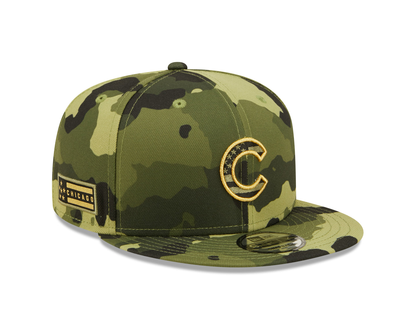 Chicago Cubs New Era 2022 Armed Forces Day 9FIFTY Snapback - Camo