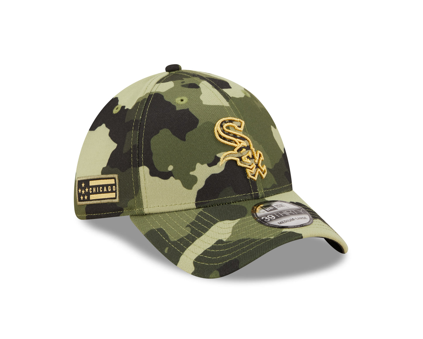 Chicago White Sox New Era 2022 Armed Forces Day 39THIRTY Flex Hat