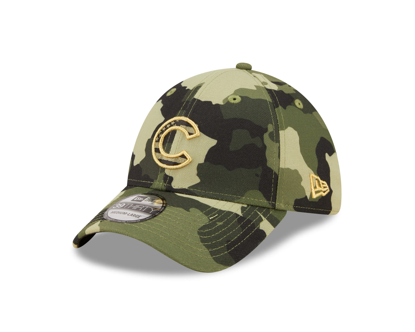 Chicago Cubs New Era 2022 Armed Forces Day 39THIRTY Flex Hat