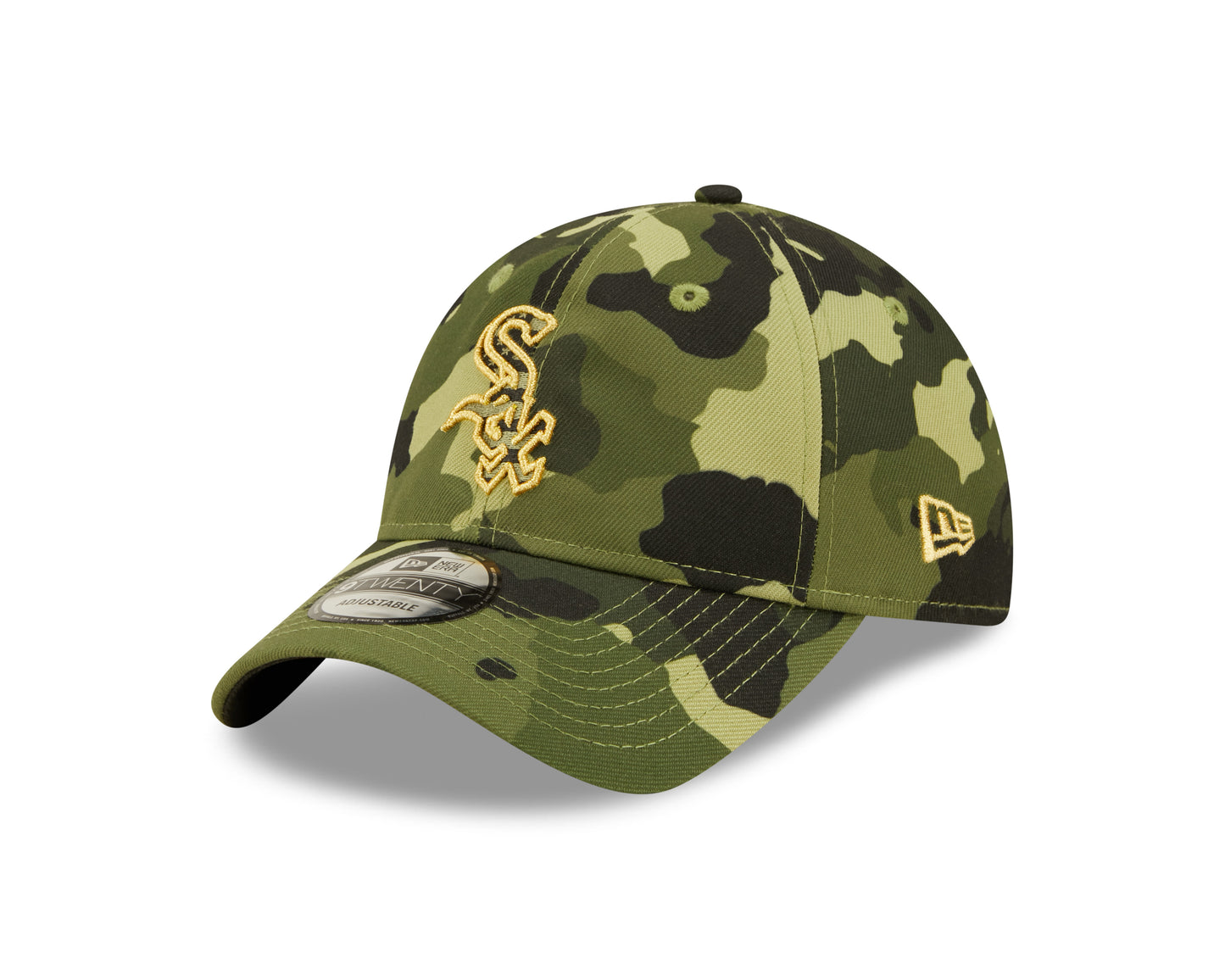 Chicago White Sox New Era 2022 Armed Forces Day 9TWENTY Adjustable Cap - Camo