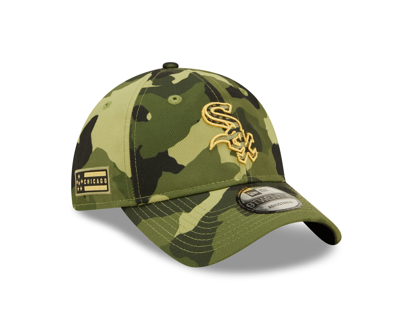 Chicago White Sox New Era 2022 Armed Forces Day 9TWENTY Adjustable Cap - Camo