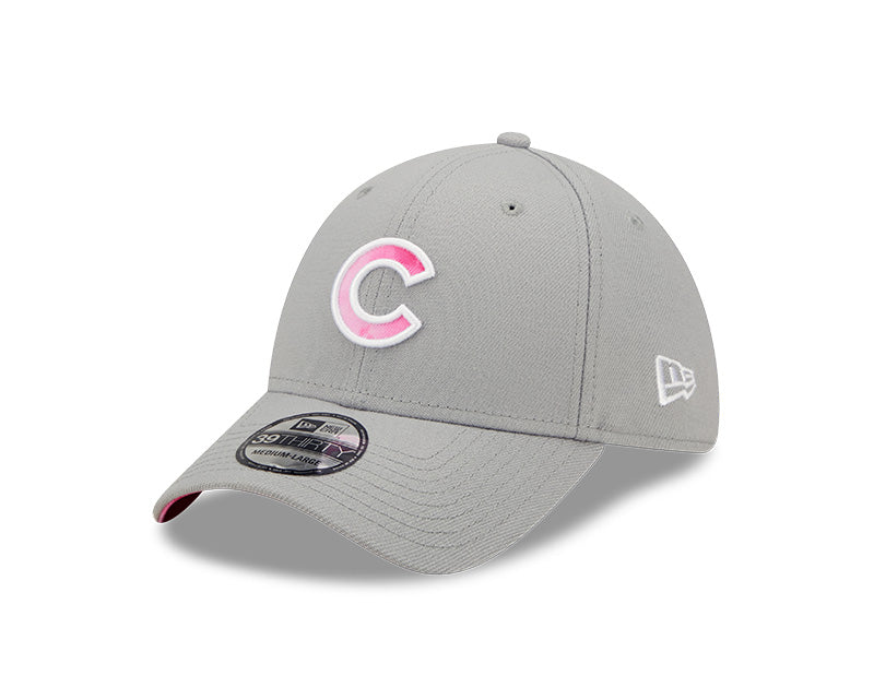 Chicago Cubs New Era 39THIRTY Adult's 2022 Mother's Day Gray/Pink Fitted Cap