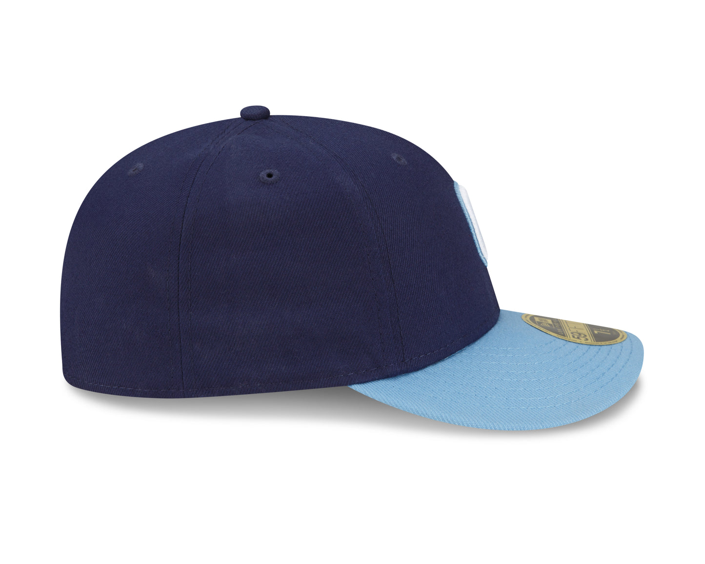 Chicago Cubs New Era 2021 City Connect 59FIFTY LP  Fitted Low Profile Hat- Navy/ Light Blue