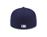 Chicago Cubs New Era 2021 City Connect 59FIFTY LP  Fitted Low Profile Hat- Navy/ Light Blue