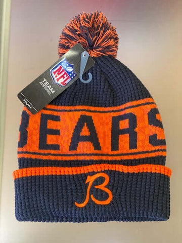 Chicago Bears NFL Youth Winter Knit Hat -Blue/Orange