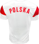 Polska Soccer Jersey Poland Country Polish Eagle National Pride -White