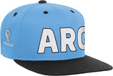 Argentina Men's Standard FIFA World Cup Contrast Country Flat brim Hat, Blue, One Size