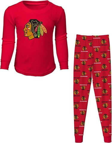 Men's Red Chicago Blackhawks Big & Tall T-Shirt Pajama Pants Sleep Set