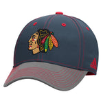 Reebok Chicago Blackhawks Two Tone Structured Flex Hat (Gray)