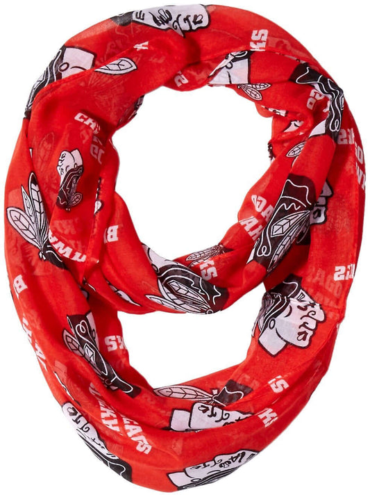 Chicago Blackhawks Women's Team Logo Infinity Scarf