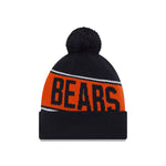 Chicago Bears Men's New Era Team Chant Pom Knit Winter Hat - Navy
