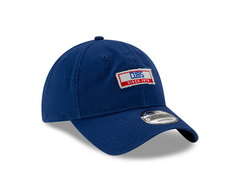 Chicago Cubs New Era 9TWENTY Vintage Patch Adjustable Hat - Blue