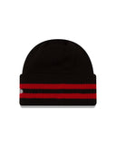 NHL Chicago Blackhawks 2 Striped Remix Knit Beanie, One Size, Black