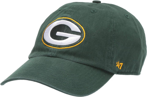 Youth '47 Green Bay Packers Dark Green Clean Up Adjustable Hat - Youth