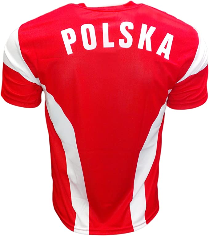 Polska Soccer Jersey Poland Country Polish Eagle National Pride -RED