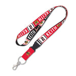 CHICAGO BLACKHAWKS LANYARD W/DETACHABLE BUCKLE 1" DUNCAN KEITH
