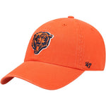 Men's '47 Orange Chicago Bears Secondary Clean Up Adjustable Hat