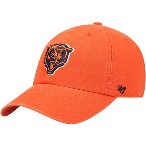 Men's '47 Orange Chicago Bears Secondary Clean Up Adjustable Hat