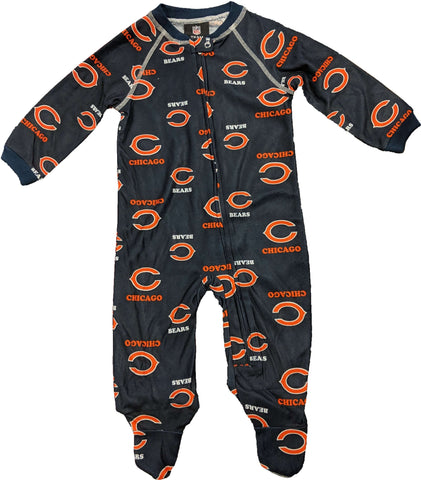 Chicago Bears Infant and Toddler One-Piece Footie Pajama
