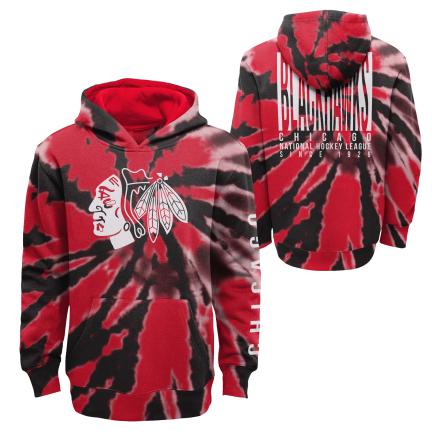 Chicago Blackhawks Tie Dye Hoodie