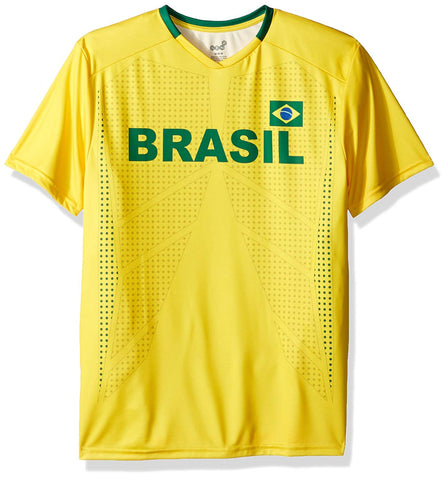 Soccer Brazil Youth Federation Yellow Jersey Short Sleeve Tee