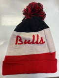 Chicago Bulls Pom Style Fuzzy Winter Hat