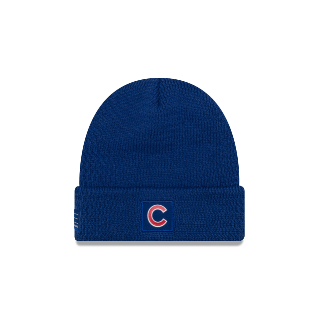 Chicago Cubs New Era Sport Royal Blue Lined Knit Hat