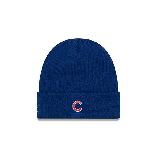 Chicago Cubs New Era Sport Royal Blue Lined Knit Hat