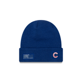 Chicago Cubs New Era Sport Royal Blue Lined Knit Hat