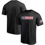 Team USA OLIMPIC  Fanatics Branded Stacked Colors T-Shirt - Black