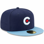 Chicago Cubs New Era 2021 City Connect 59FIFTY Fitted Hat - Navy/ Light Blue
