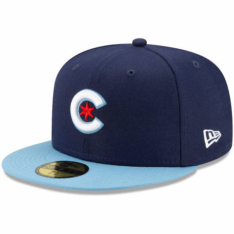 Chicago Cubs New Era 2021 City Connect 59FIFTY Fitted Hat - Navy/ Light Blue