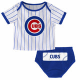Chicago Cubs Newborn / Infant Relay Short Sleeve Tee & Diaper Set