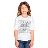 Chicago White Sox  Girls/KIDS  Youth Flip Sequin Heart Crop Top - White