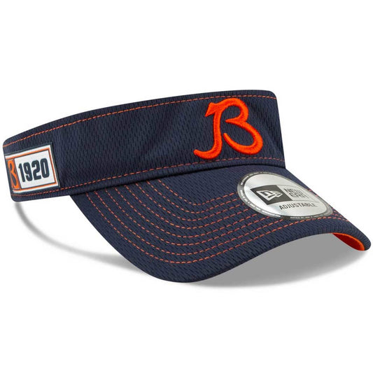 New Era Chicago Bears 2019 Official On-Field Sideline Road Visor