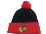 Chicago Blackhawks Reebok Beanie Knit With Pom Adult Hat