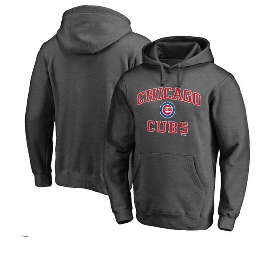 Chicago Cubs Heart & Soul Hoodie Pullover Deep Charcoal