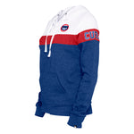 Chicago Cubs New Era Women's Colorlock Full-Zip Hoodie Jacket - Heathered Blue