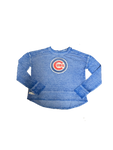 Chicago Cubs Women's Surge Crew Neck Pullover Sweatshirt - Blue