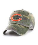 Men's Chicago Bears '47 Camo Logo Woodland Clean Up Adjustable Hat