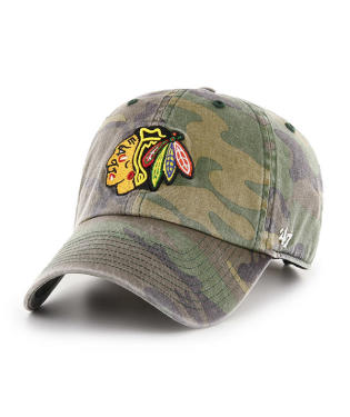 Men's Chicago Blackhawks Camo '47 Clean Up Adjustable Hat