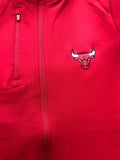 Chicago Bulls Women  Antigua Generation Zip -UP Pullover Jacket - Red