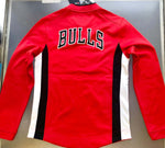 Chicago Bulls Fanatics Red Courtside Zip Up Sweaters