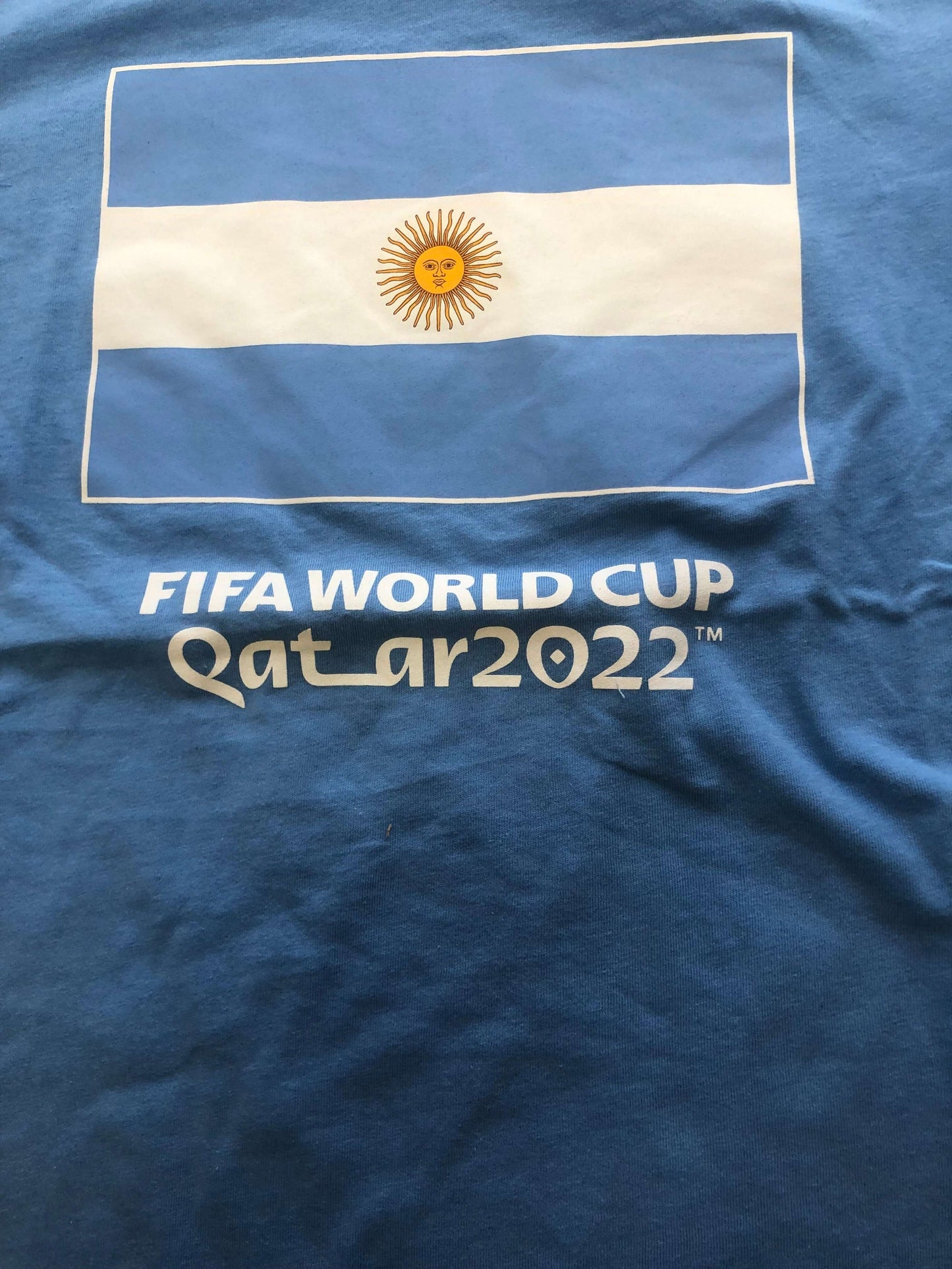 Adult Argentina FIFA World Cup Qatar 2022 Official 100% T-shirts