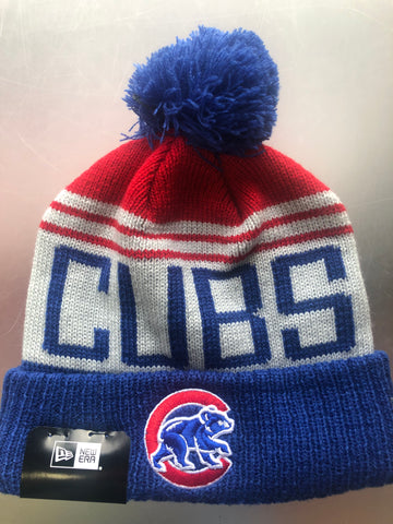 Chicago Cubs Men's MLB New Era Team Pride Knit Winter Hat - Blue