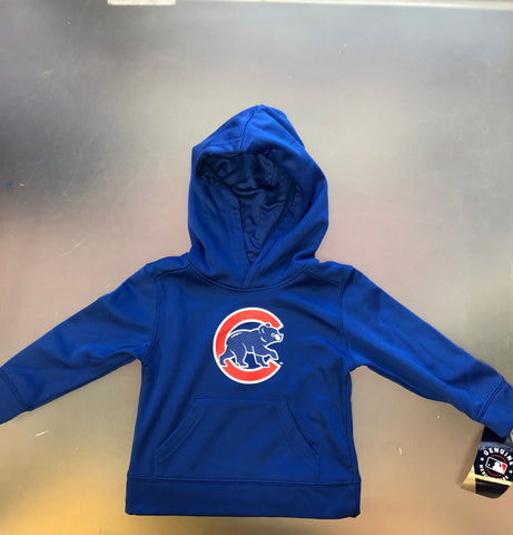 Men’s ’47 Brand Chicago Cubs Trifecta Shortstop Light Blue and Royal Blue  Pullover With Hood