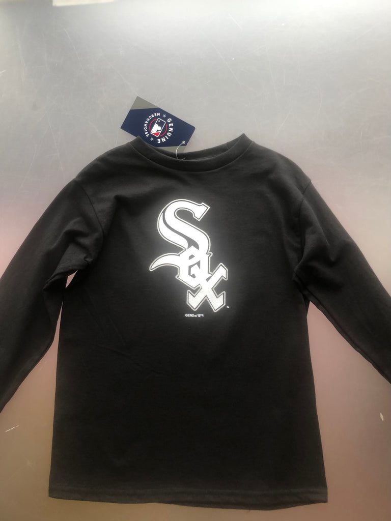 Kids Chicago White Sox Primary LOGO Long-sleeve Shirt