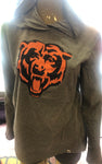 Women's Chicago Bears 47 Branded Slate GREY Lightweight Women's Hoodie