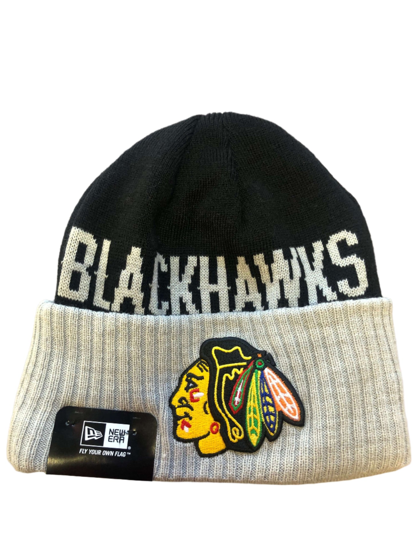 Chicago Blackhawks New Era NHL "Classic Cover" Cuffed Knit Hat