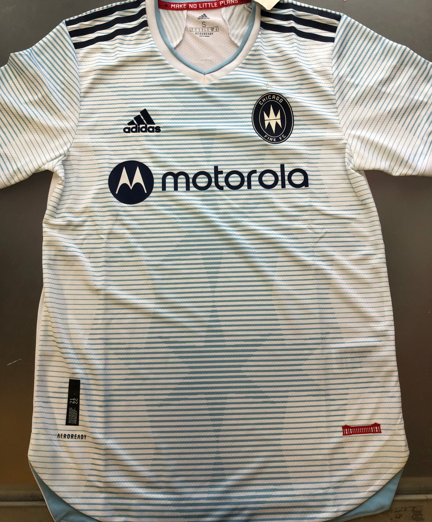 Chicago Fire MLS Adidas 2021/22  Authentic  Away Jersey - White